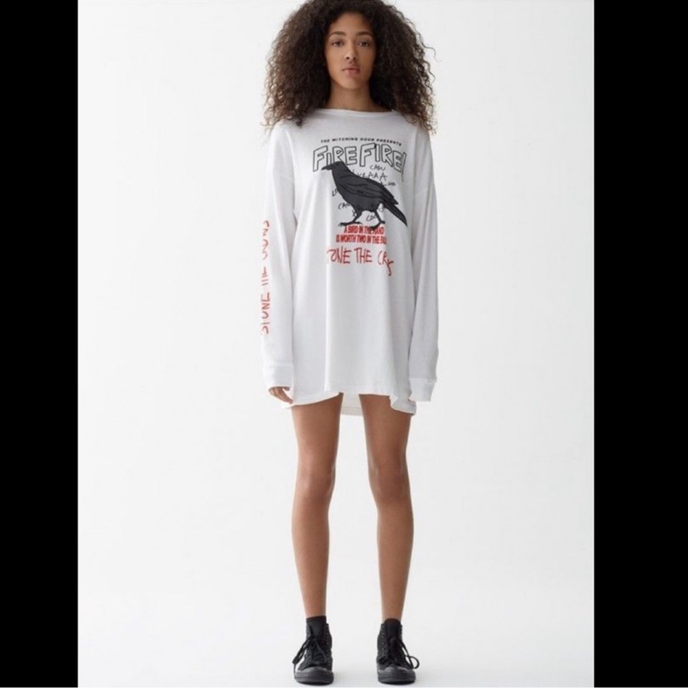 AGOLDE Stone The Crows T-Shirt Dress Sz XS